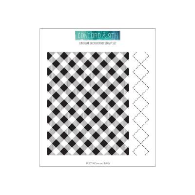 Concord & 9th Clear Stamps - Gingham Background